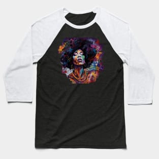 Tina Turner 1980s Style Retro Fan Art Design Baseball T-Shirt
